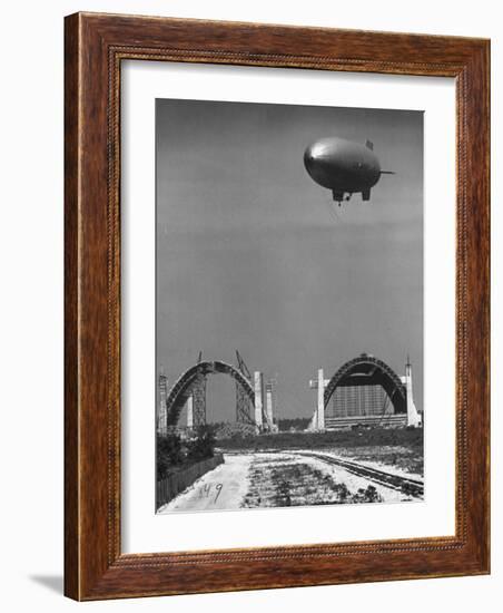 Blimp Hangar-Andreas Feininger-Framed Photographic Print