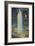 Blimp, Moon over Empire State Building, New York City-null-Framed Art Print