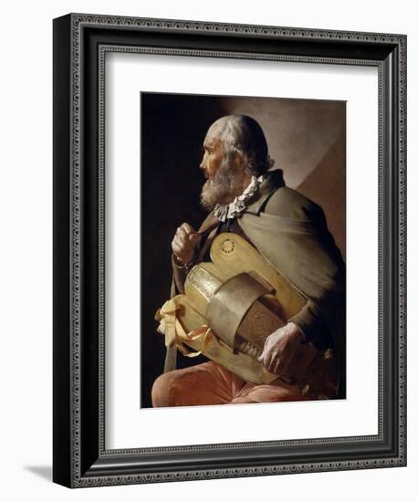 Blind Hurdy-Gurdy Player, 1610-1630-Georges de La Tour-Framed Giclee Print