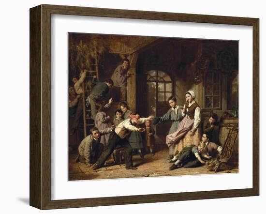 Blind Man's Buff, 1868-Henry Thomas Alken-Framed Giclee Print