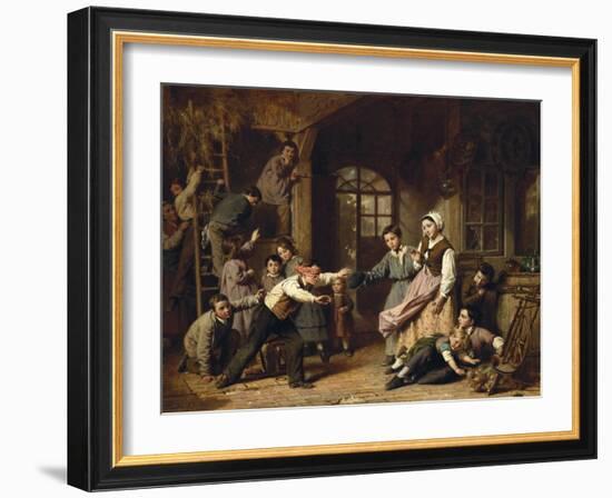 Blind Man's Buff, 1868-Henry Thomas Alken-Framed Giclee Print