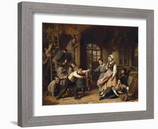 Blind Man's Buff, 1868-Henry Thomas Alken-Framed Giclee Print