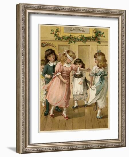 Blind Man's Buff, Simmons-William St Clair Simmons-Framed Art Print