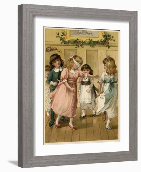 Blind Man's Buff, Simmons-William St Clair Simmons-Framed Art Print