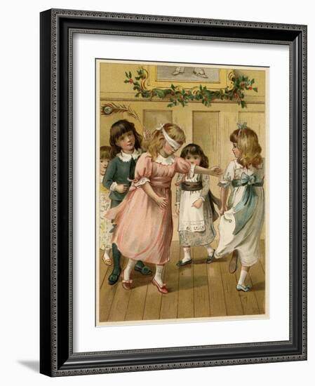 Blind Man's Buff, Simmons-William St Clair Simmons-Framed Art Print