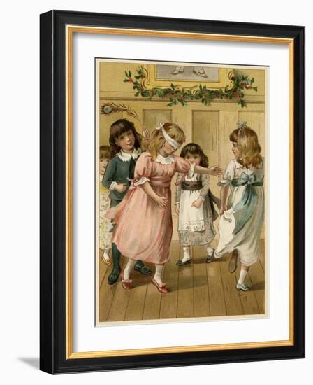 Blind Man's Buff, Simmons-William St Clair Simmons-Framed Art Print