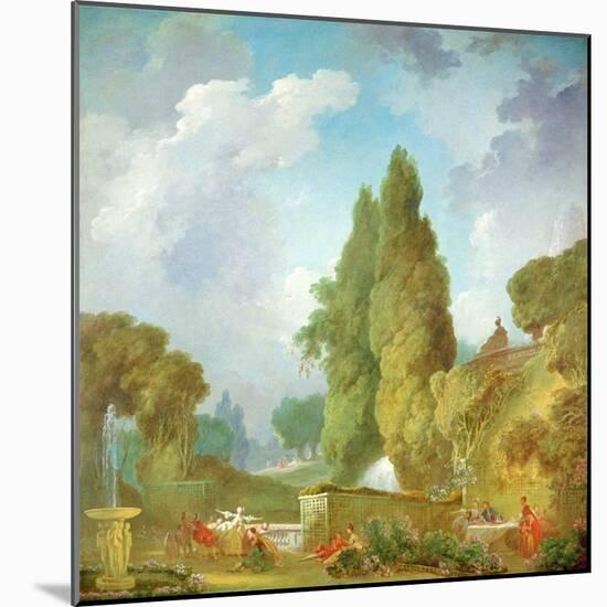 Blind Man's Buff-Jean-Honoré Fragonard-Mounted Giclee Print