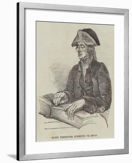 Blind Pensioner Learning to Read-null-Framed Giclee Print