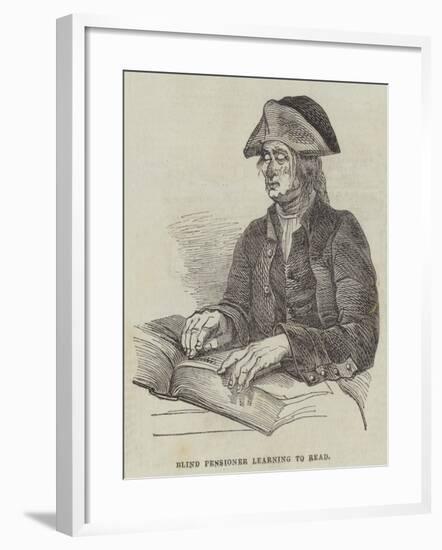 Blind Pensioner Learning to Read-null-Framed Giclee Print
