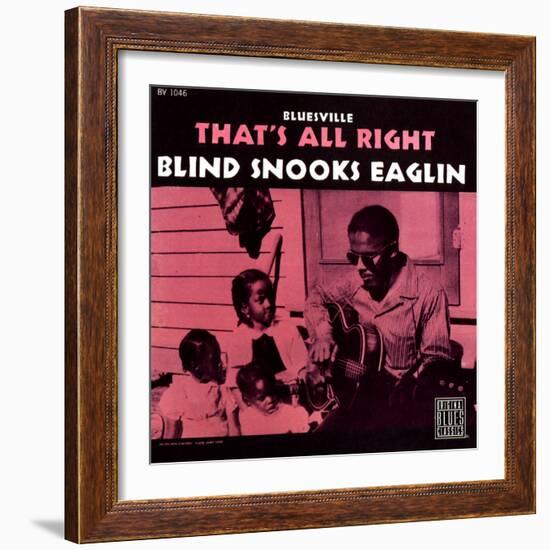 Blind Snooks Eaglin - That's All Right-null-Framed Art Print