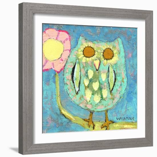 Blinded by the Light Owl-Wyanne-Framed Giclee Print