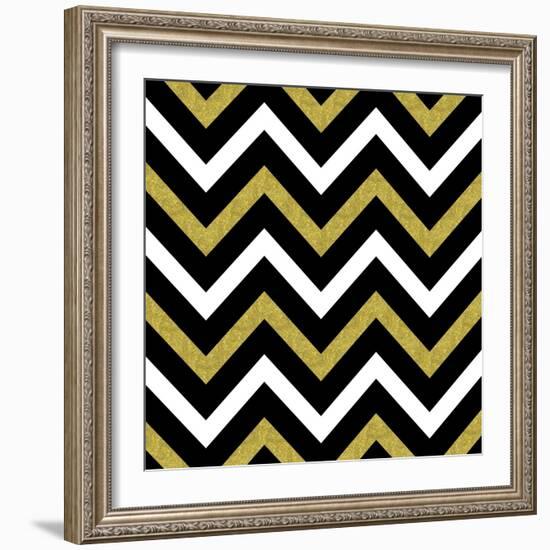 Bling Chevron-Tina Lavoie-Framed Giclee Print