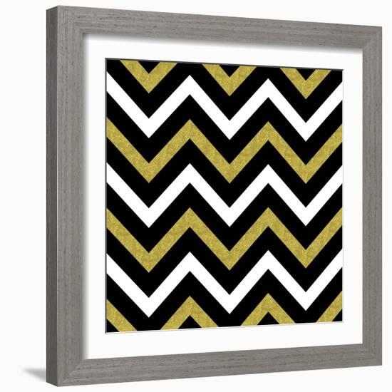 Bling Chevron-Tina Lavoie-Framed Giclee Print