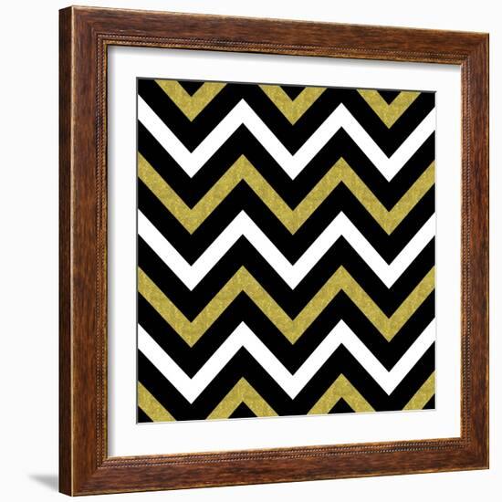 Bling Chevron-Tina Lavoie-Framed Giclee Print