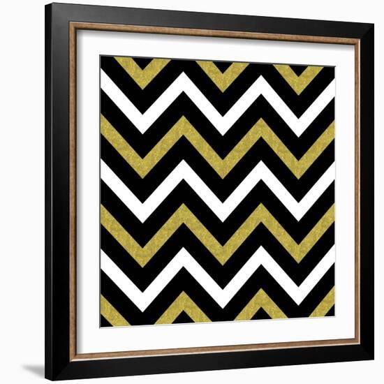 Bling Chevron-Tina Lavoie-Framed Giclee Print