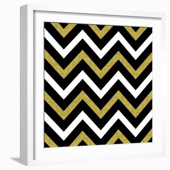 Bling Chevron-Tina Lavoie-Framed Giclee Print