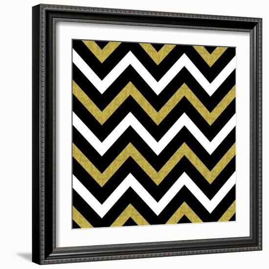 Bling Chevron-Tina Lavoie-Framed Giclee Print