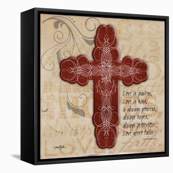 Blingy Cross 1-Diane Stimson-Framed Stretched Canvas