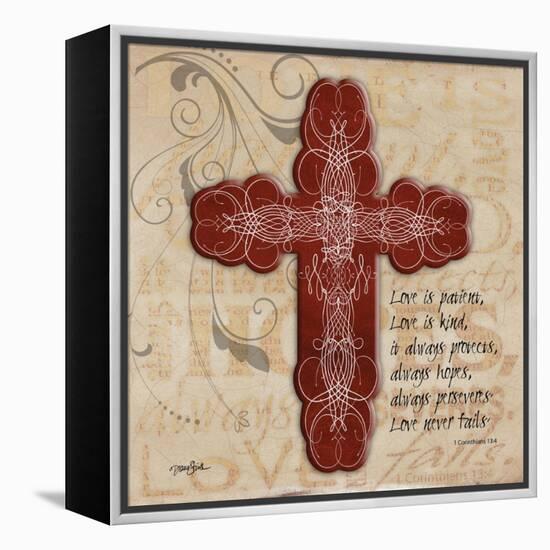 Blingy Cross 1-Diane Stimson-Framed Stretched Canvas