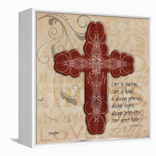 Blingy Cross 1-Diane Stimson-Framed Stretched Canvas