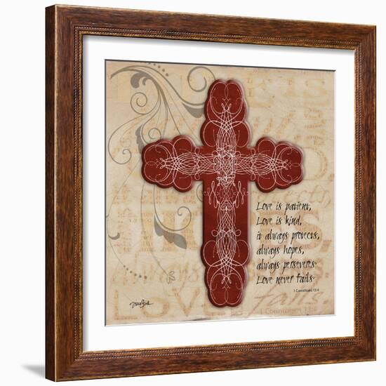 Blingy Cross 1-Diane Stimson-Framed Art Print