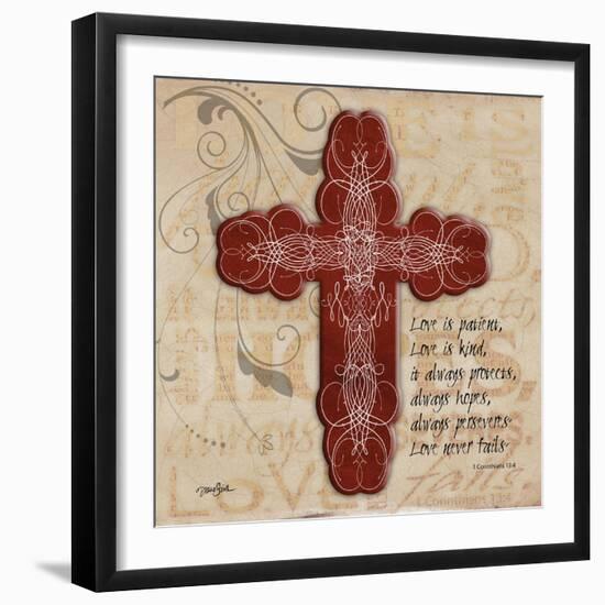 Blingy Cross 1-Diane Stimson-Framed Art Print