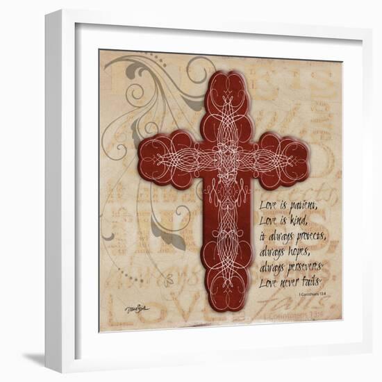 Blingy Cross 1-Diane Stimson-Framed Art Print