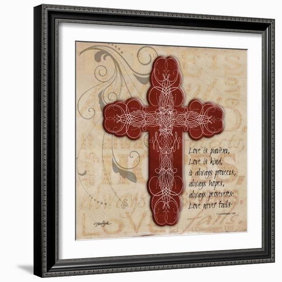 Blingy Cross 1-Diane Stimson-Framed Art Print