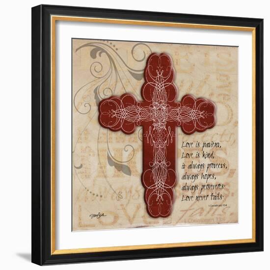 Blingy Cross 1-Diane Stimson-Framed Art Print