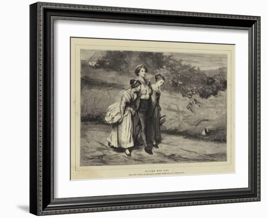 Blithe May Day-John Pettie-Framed Giclee Print