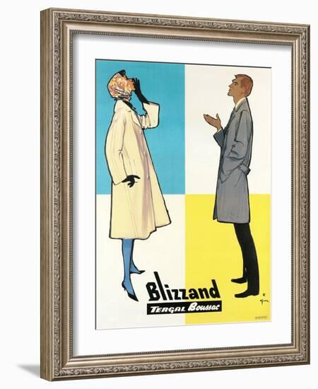 Blizzand Trench Coats-null-Framed Art Print