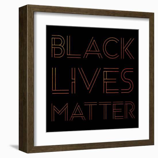 BLM Square 6-Victoria Brown-Framed Art Print