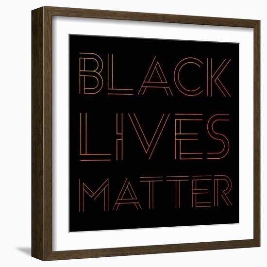 BLM Square 6-Victoria Brown-Framed Art Print