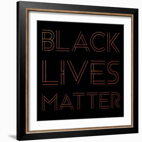 BLM Square 6-Victoria Brown-Framed Art Print