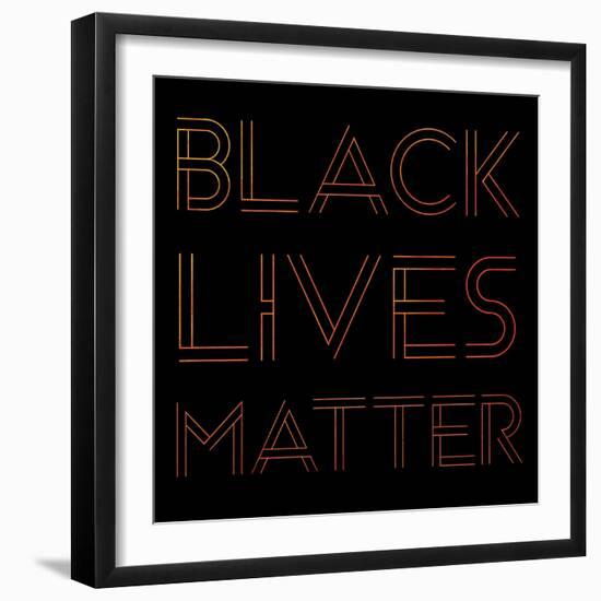 BLM Square 6-Victoria Brown-Framed Art Print