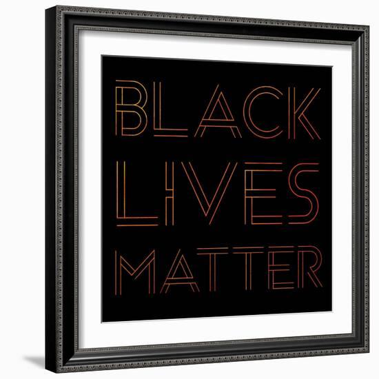 BLM Square 6-Victoria Brown-Framed Art Print