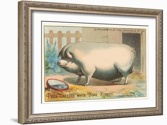 Bloated Pig-null-Framed Art Print