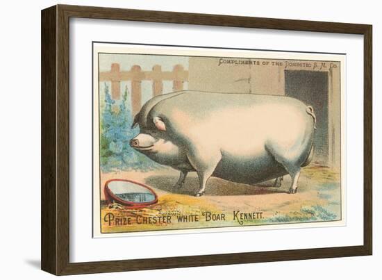 Bloated Pig-null-Framed Art Print