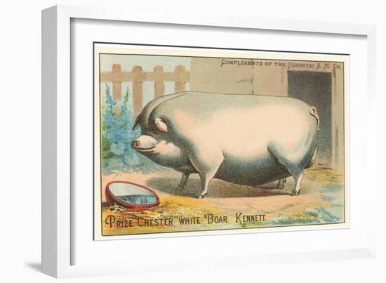 Bloated Pig-null-Framed Art Print