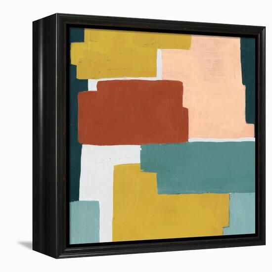 Block Abstract I-Grace Popp-Framed Stretched Canvas