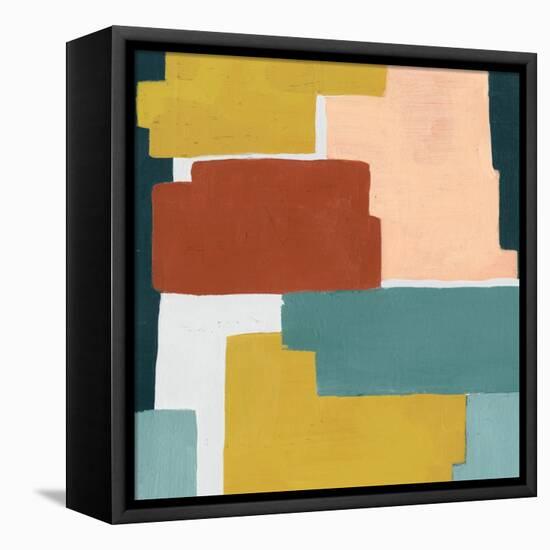 Block Abstract I-Grace Popp-Framed Stretched Canvas