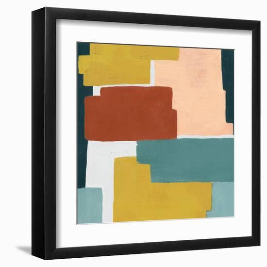 Block Abstract I-Grace Popp-Framed Art Print