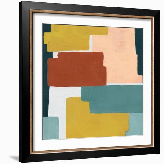 Block Abstract I-Grace Popp-Framed Art Print