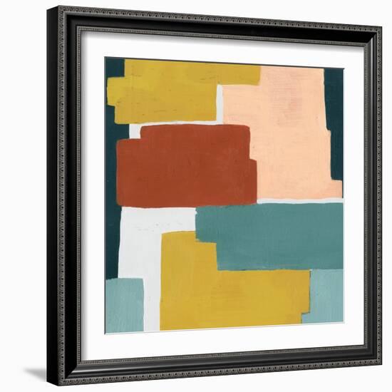 Block Abstract I-Grace Popp-Framed Art Print