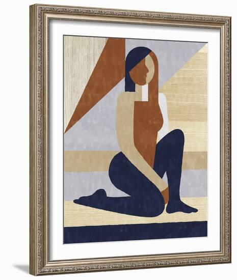 Block Figures - Rise-Erika Greenfield-Framed Giclee Print