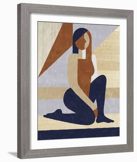 Block Figures - Rise-Erika Greenfield-Framed Giclee Print