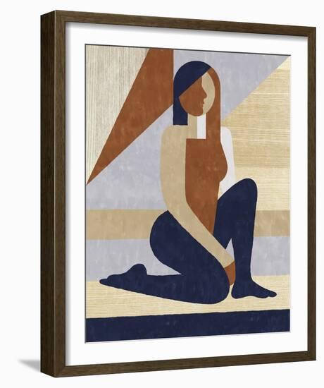 Block Figures - Rise-Erika Greenfield-Framed Giclee Print