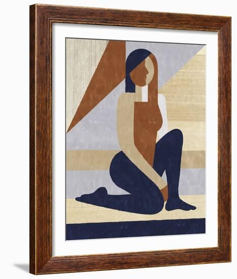 Block Figures - Rise-Erika Greenfield-Framed Giclee Print