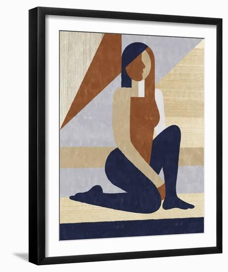 Block Figures - Rise-Erika Greenfield-Framed Giclee Print