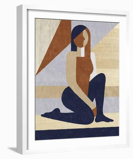 Block Figures - Rise-Erika Greenfield-Framed Giclee Print